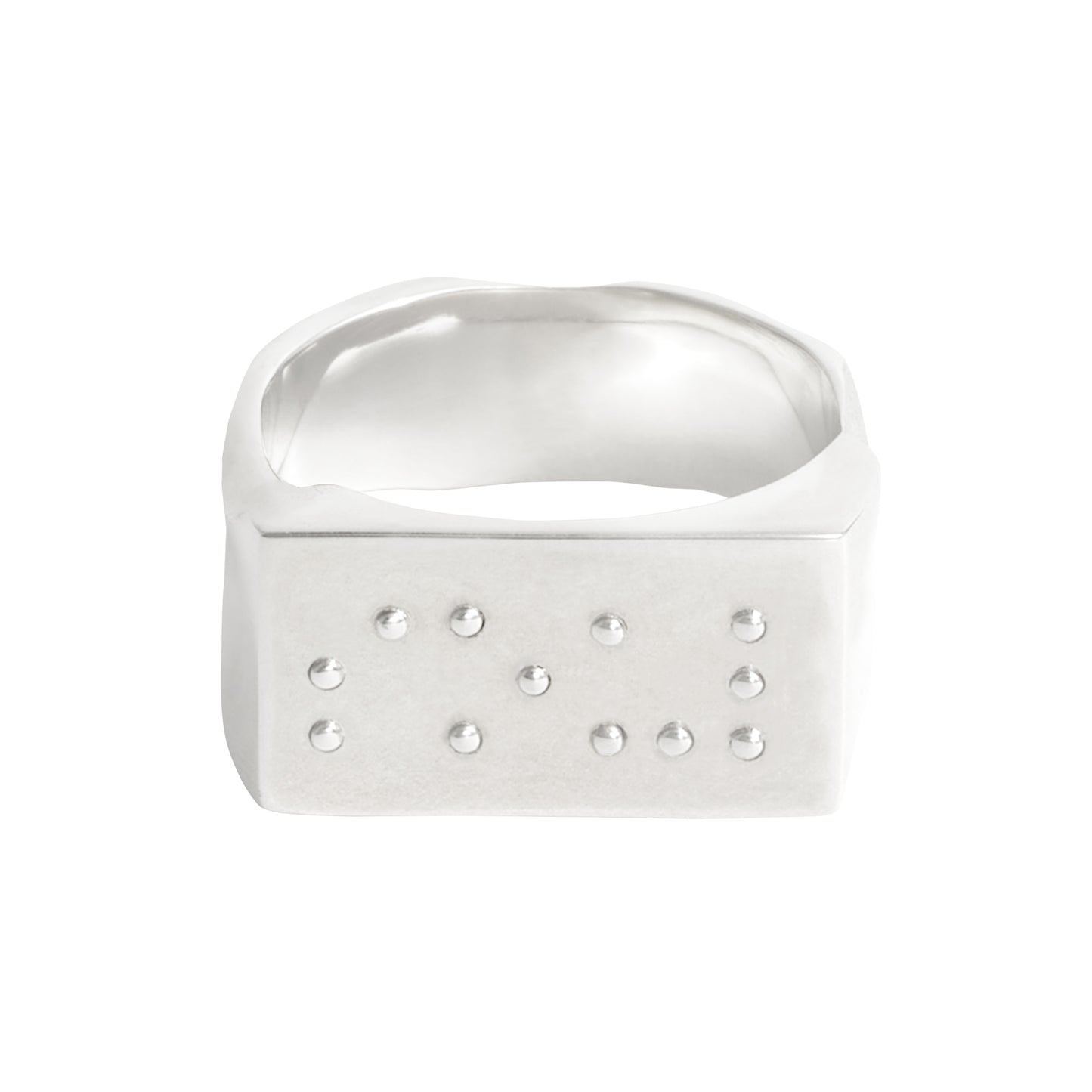 BRAILLE RING MASCULINE 〈SILVER〉