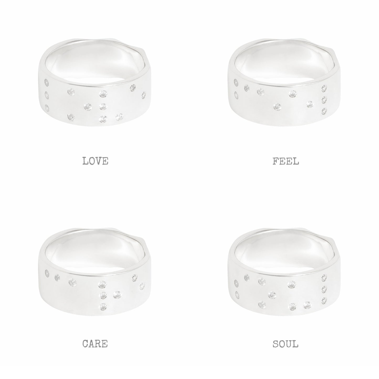 BRAILLE RING FEMININE