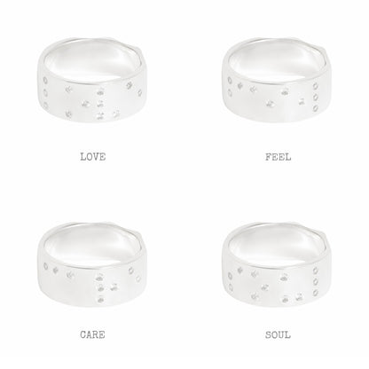 BRAILLE RING FEMININE